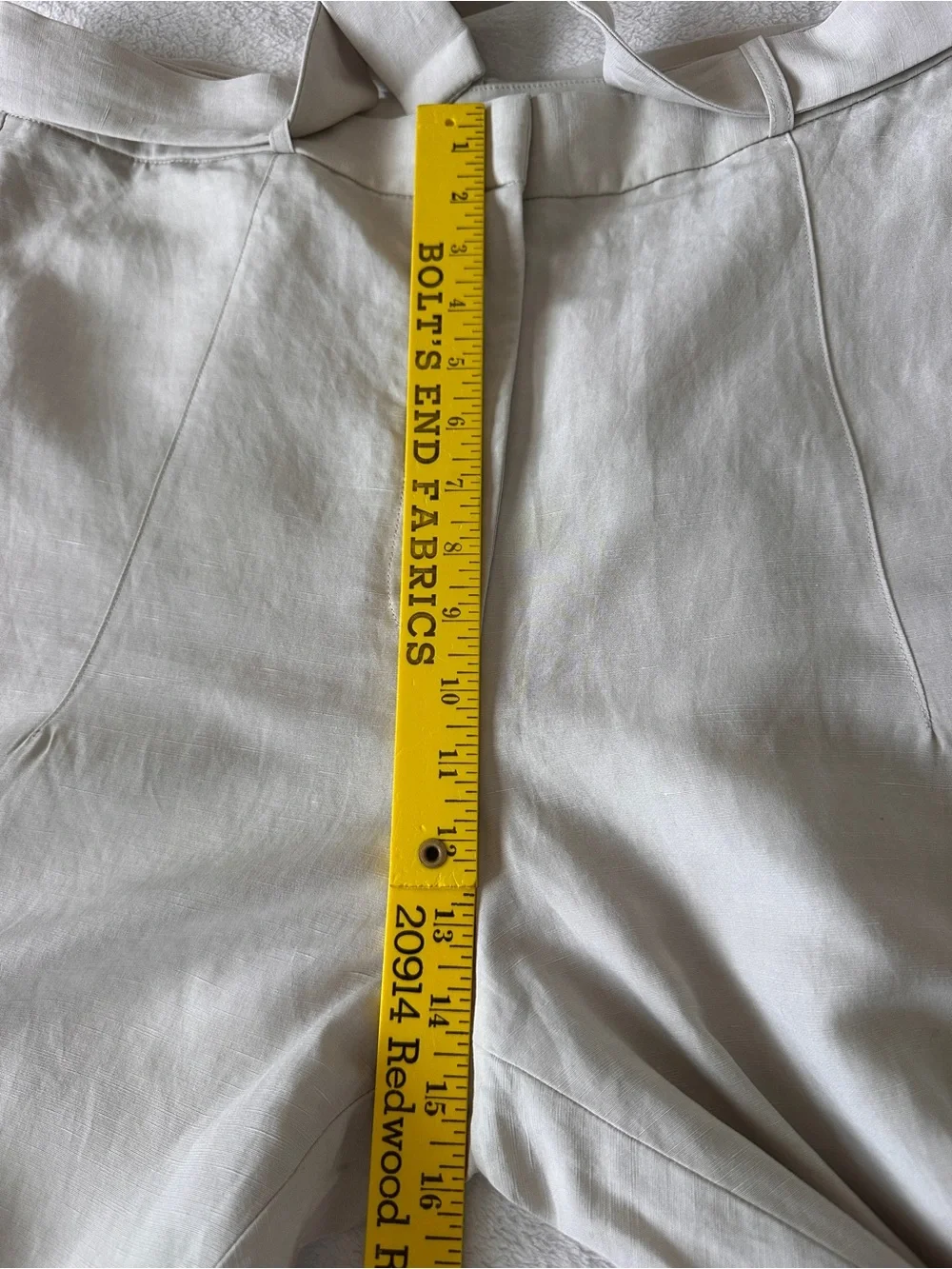 Banana Republic High Rise Tencel Linen Pants with Belt Taupe Size 16